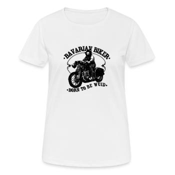 Bavarian Biker - Women's Breathable T-Shirt - white - Front - AI Model Female 172 dark (172cm)