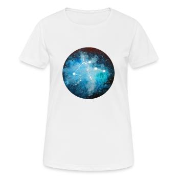 Sternzeichen Wassermann - Frauen T-Shirt atmungsaktiv - Weiß - Vorne - AI Model Female 172 dark (172cm)