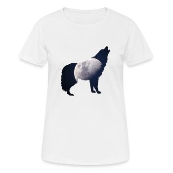 Howling at the Moon - Women's Breathable T-Shirt - white - Front - AI Model Female 172 dark (172cm)
