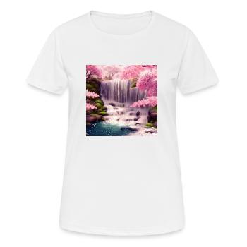 a great view - Women's Breathable T-Shirt - white - Front - AI Model Female 172 dark (172cm)