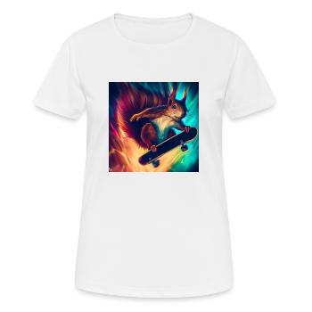 exciting view - Women's Breathable T-Shirt - white - Front - AI Model Female 172 dark (172cm)