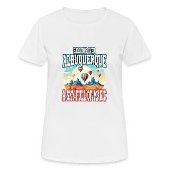 Albuquerque Ballon New Mexico Heißluftballon - Frauen T-Shirt atmungsaktiv - Weiß - Vorne - AI Model Female 172 dark (172cm)