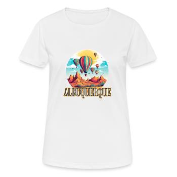 Albuquerque Ballon New Mexico Heißluftballon - Frauen T-Shirt atmungsaktiv - Weiß - Vorne - AI Model Female 172 dark (172cm)