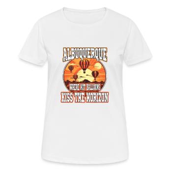 Albuquerque Ballon New Mexico Heißluftballon - Frauen T-Shirt atmungsaktiv - Weiß - Vorne - AI Model Female 172 dark (172cm)