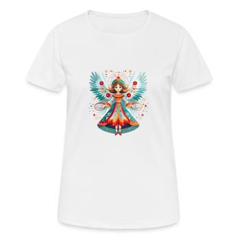 Russische Tradition Weihnachten - Frauen T-Shirt atmungsaktiv - Weiß - Vorne - AI Model Female 172 dark (172cm)