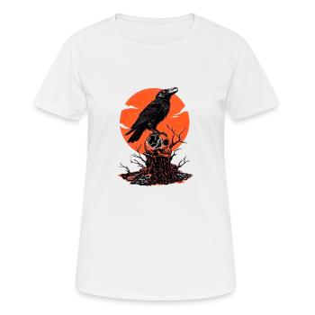 Gothik Okkult Satan Gotik Schwarze Szene Wicca - Frauen T-Shirt atmungsaktiv - Weiß - Vorne - AI Model Female 172 dark (172cm)
