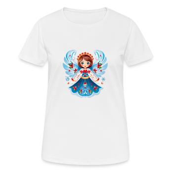 Russische Tradition Weihnachten - Frauen T-Shirt atmungsaktiv - Weiß - Vorne - AI Model Female 172 dark (172cm)