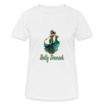 Bauchtanz Bauchtänzerin Bauchtanzkurse - Frauen T-Shirt atmungsaktiv - Weiß - Vorne - AI Model Female 172 dark (172cm)