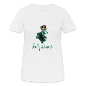 Bauchtanz Bauchtänzerin Bauchtanzkurse - Frauen T-Shirt atmungsaktiv - Weiß - Vorne - AI Model Female 172 dark (172cm)