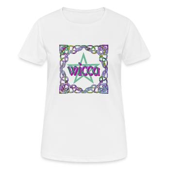 keltischer rahmen wicca e 230 - Frauen T-Shirt atmungsaktiv - Weiß - Vorne - AI Model Female 172 dark (172cm)
