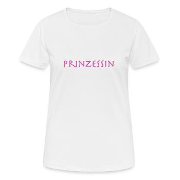 Prinzessin - Frauen T-Shirt atmungsaktiv - Weiß - Vorne - AI Model Female 172 dark (172cm)