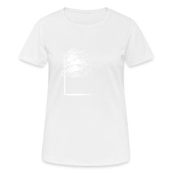 Tree leaves autumn white gift - Women's Breathable T-Shirt - white - Front - AI Model Female 172 dark (172cm)