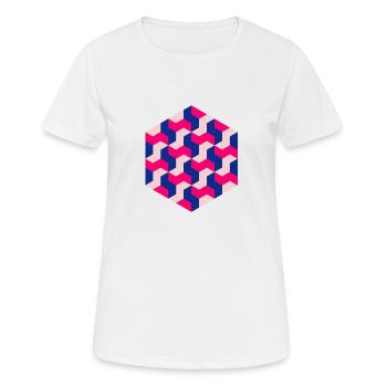 Tangram - Women's Breathable T-Shirt - white - Front - AI Model Female 172 dark (172cm)
