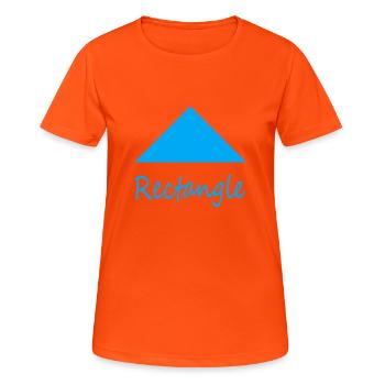 Wrong Rectangle Shape - Women's Breathable T-Shirt - neon orange - Front - AI Model Female 172 dark (172cm)