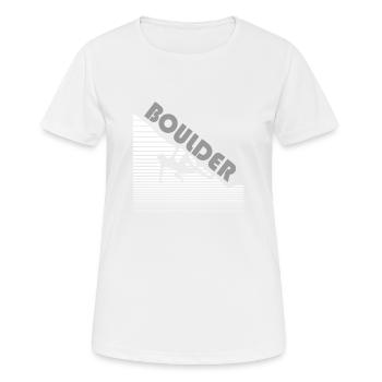 bouldering - T-shirt respirant Femme - blanc - Devant - AI Model Female 172 dark (172cm)