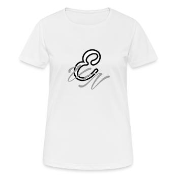 Classic EVN Logo Design - Women's Breathable T-Shirt - white - Front - AI Model Female 172 dark (172cm)