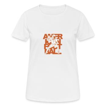 Sport Shirt • American Football • Geschenk - Frauen T-Shirt atmungsaktiv - Weiß - Vorne - AI Model Female 172 dark (172cm)
