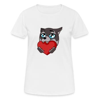 RedMun Love - Women's Breathable T-Shirt - white - Front - AI Model Female 172 dark (172cm)