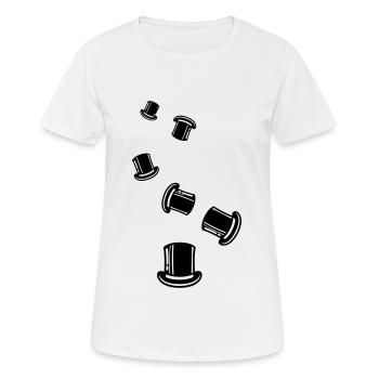 Bräutigam Zylinder - Frauen T-Shirt atmungsaktiv - Weiß - Vorne - AI Model Female 172 dark (172cm)