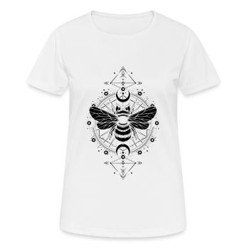 Astronomie - Mystische Bienenphasen Monde - Schwarz - Frauen T-Shirt atmungsaktiv - Weiß - Vorne - AI Model Female 172 dark (172cm)