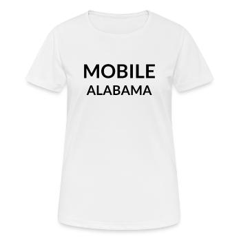 Mobile Alabama USA - Women's Breathable T-Shirt - white - Front - AI Model Female 172 dark (172cm)