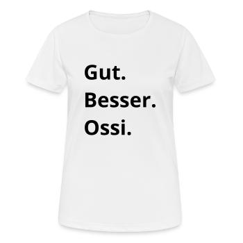Très bien. Mieux. Easterner - T-shirt respirant Femme - blanc - Devant - AI Model Female 172 dark (172cm)
