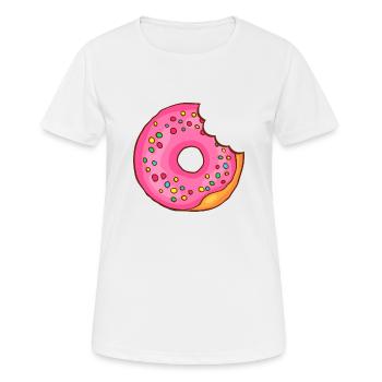 Donuts Confiserie Cookie Törtchen Kuchen Torten - Frauen T-Shirt atmungsaktiv - Weiß - Vorne - AI Model Female 172 dark (172cm)