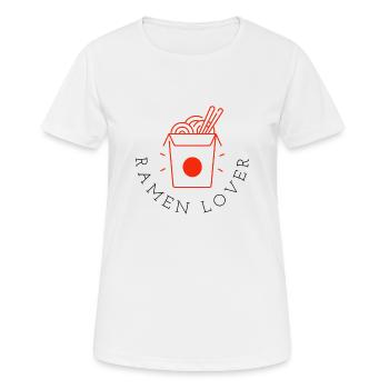 Feinschmecker - Frauen T-Shirt atmungsaktiv - Weiß - Vorne - AI Model Female 172 dark (172cm)