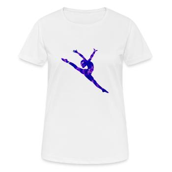 Gymnastique Design Créatif Idée cadeau art Exclusif - T-shirt respirant Femme - blanc - Devant - AI Model Female 172 dark (172cm)