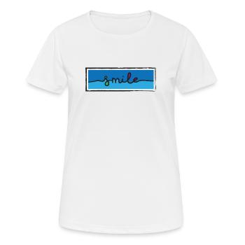 Smile - Women's Breathable T-Shirt - white - Front - AI Model Female 172 dark (172cm)