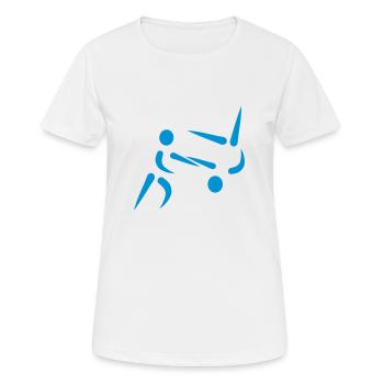 Aikido - Women's Breathable T-Shirt - white - Front - AI Model Female 172 dark (172cm)