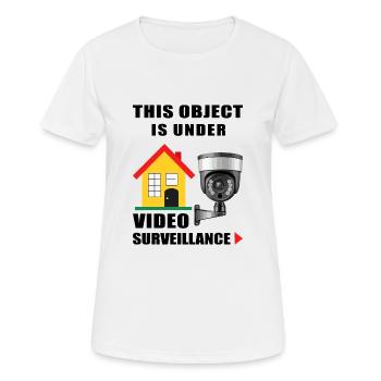Object monitoring - Women's Breathable T-Shirt - white - Front - AI Model Female 172 dark (172cm)