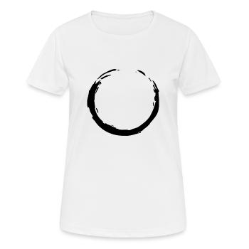 Cercle - T-shirt respirant Femme - blanc - Devant - AI Model Female 172 dark (172cm)