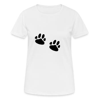 Pattes - T-shirt respirant Femme - blanc - Devant - AI Model Female 172 dark (172cm)