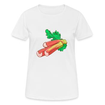 Gemeiner Rhabarber Gewöhnlicher Krauser - Frauen T-Shirt atmungsaktiv - Weiß - Vorne - AI Model Female 172 dark (172cm)