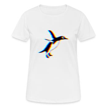 penguin animal north pole wing - Women's Breathable T-Shirt - white - Front - AI Model Female 172 dark (172cm)