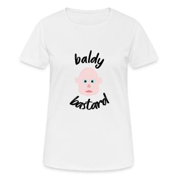 batard chauve - T-shirt respirant Femme - blanc - Devant - AI Model Female 172 dark (172cm)