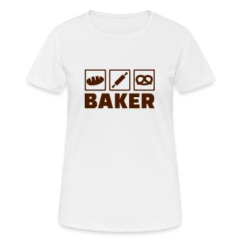 Baker - Women's Breathable T-Shirt - white - Front - AI Model Female 172 dark (172cm)
