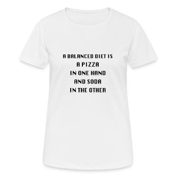 Diet - Women's Breathable T-Shirt - white - Front - AI Model Female 172 dark (172cm)