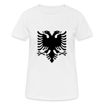 Albanischer adler - Frauen T-Shirt atmungsaktiv - Weiß - Vorne - AI Model Female 172 dark (172cm)