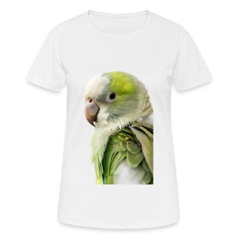 Conure veuve - T-shirt respirant Femme - blanc - Devant - AI Model Female 172 dark (172cm)
