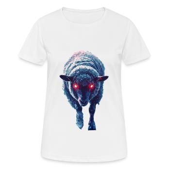Schaf - Frauen T-Shirt atmungsaktiv - Weiß - Vorne - AI Model Female 172 dark (172cm)