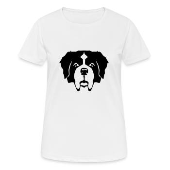 Saint Bernard - Women's Breathable T-Shirt - white - Front - AI Model Female 172 dark (172cm)