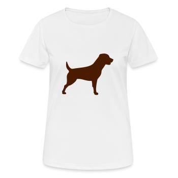 Rottweiler - T-shirt respirant Femme - blanc - Devant - AI Model Female 172 dark (172cm)