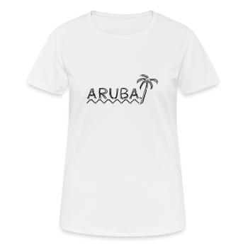 aruba - Women's Breathable T-Shirt - white - Front - AI Model Female 172 dark (172cm)