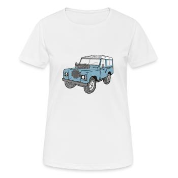 Land Rover Landie 4x4 Off Road Series 3 88 - T-shirt respirant Femme - blanc - Devant - AI Model Female 172 dark (172cm)