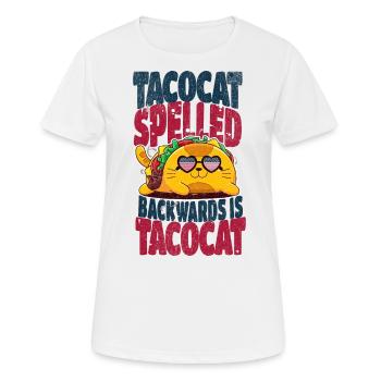 Taco - Frauen T-Shirt atmungsaktiv - Weiß - Vorne - AI Model Female 172 dark (172cm)