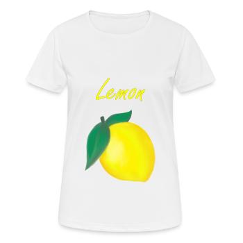 Citron - citron - T-shirt respirant Femme - blanc - Devant - AI Model Female 172 dark (172cm)
