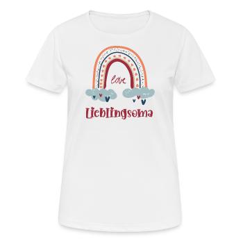 Lieblingsoma Lieblings Omi Beste Oma Großmutter - Frauen T-Shirt atmungsaktiv - Weiß - Vorne - AI Model Female 172 dark (172cm)