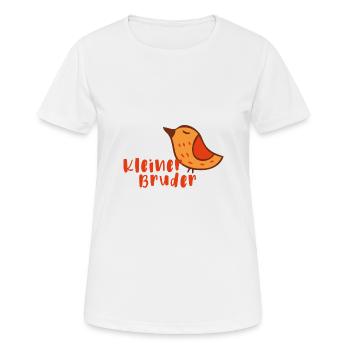 Kleiner Bruder - Frauen T-Shirt atmungsaktiv - Weiß - Vorne - AI Model Female 172 dark (172cm)